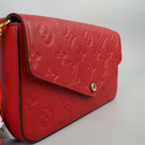 Túi LV Félicie Pochette hoa đỏ có lót form sz21+