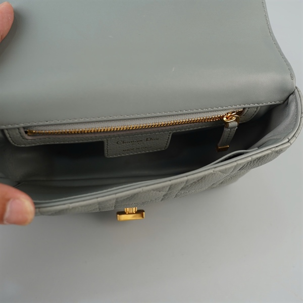 Túi Dior Caro xám (02-MA-1201) sz21 (BQ) KG+