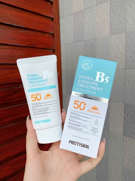 (VAT) Kem chống nắng B5 PrettySkin - Xanh nhạt