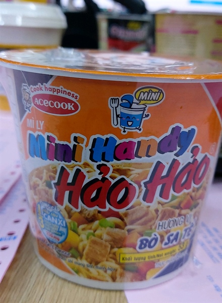 Mì ly mini Handy Hảo Hảo bò SA tế 53g*12