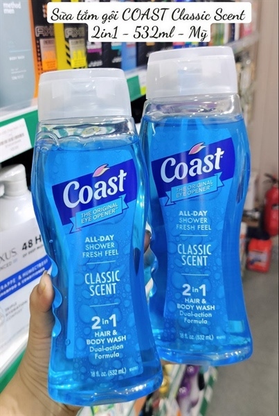 Sữa tắm gội toàn thân Coast Classic 532ml