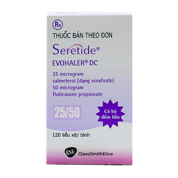 Seretide evohaler dc 25/50 gsk (c/120liều)