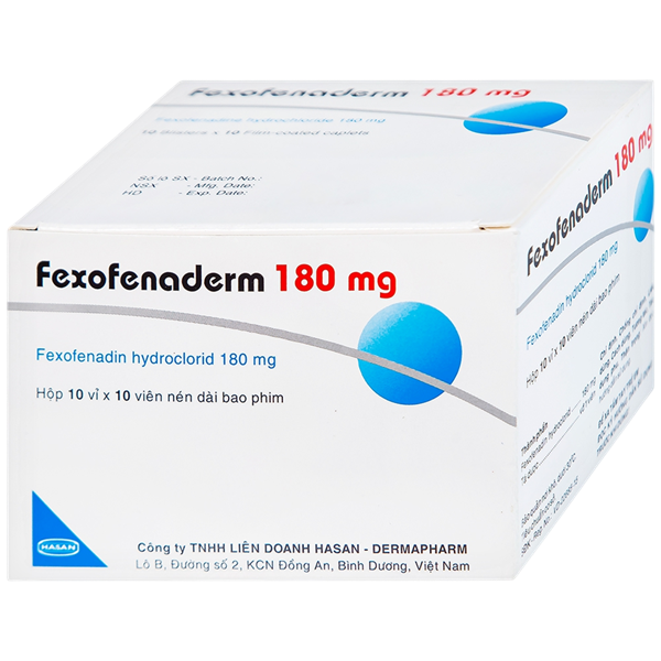 Fexofenaderm fexofenadin 180mg hasan (h/100v)