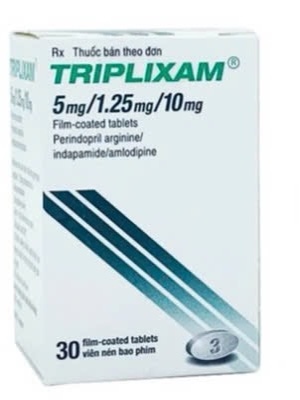 Triplixam 5mg/1.25mg/10mg (Hộp 1 lọ*30viên) - Ailen