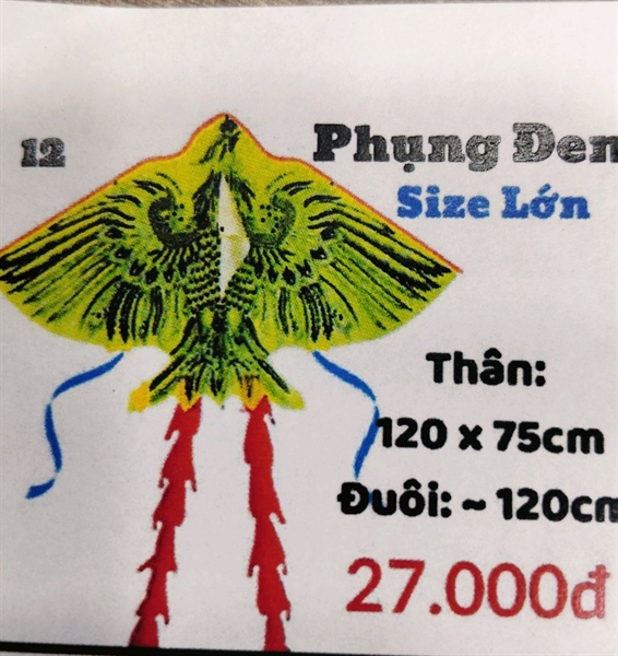 LV04 DIỀU PHỤNG ĐEN 4 ĐUÔI LỚN