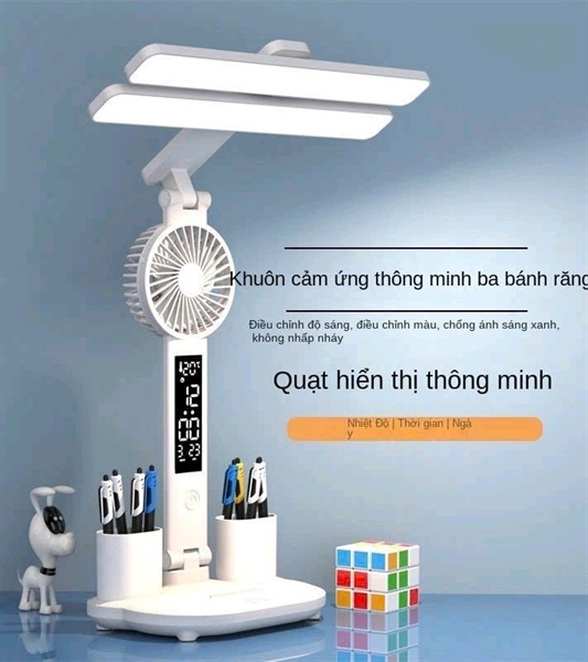 Đèn học đôi kèm giá kẹp và bóng