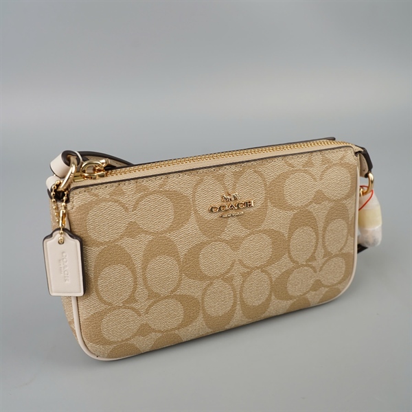 Túi Coach màu xám trắng (A-T) sz19 KG+