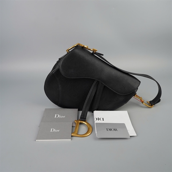 Túi Dior Saddle đen sz23 (BQ) KG+