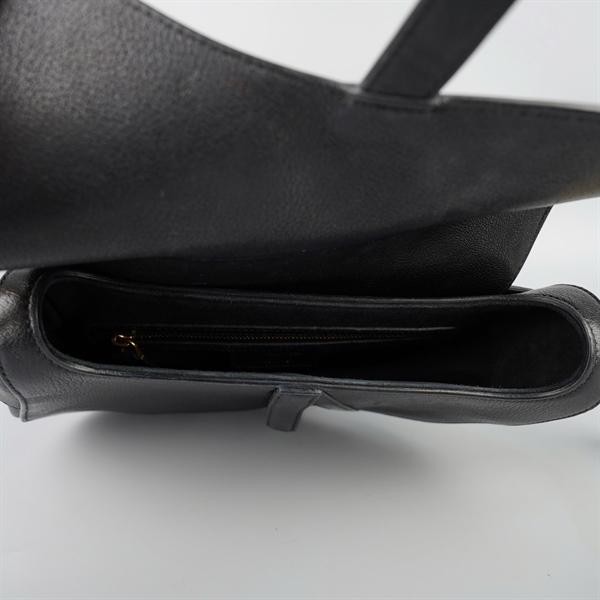 Túi Dior Saddle đen sz23 (BQ) KG+