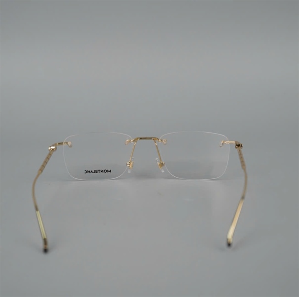 Kính Montblanc gọng khoan MB0215O 001 (55-20-145) KG+