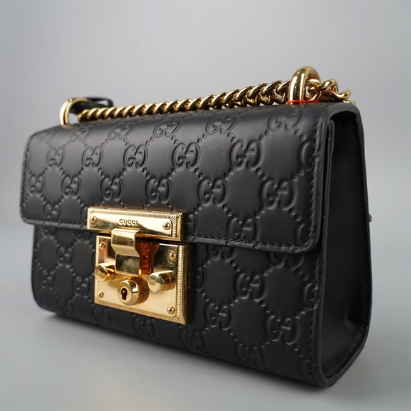 Túi GG Padlock đen kèm chìa sz20 (BQ) KG+