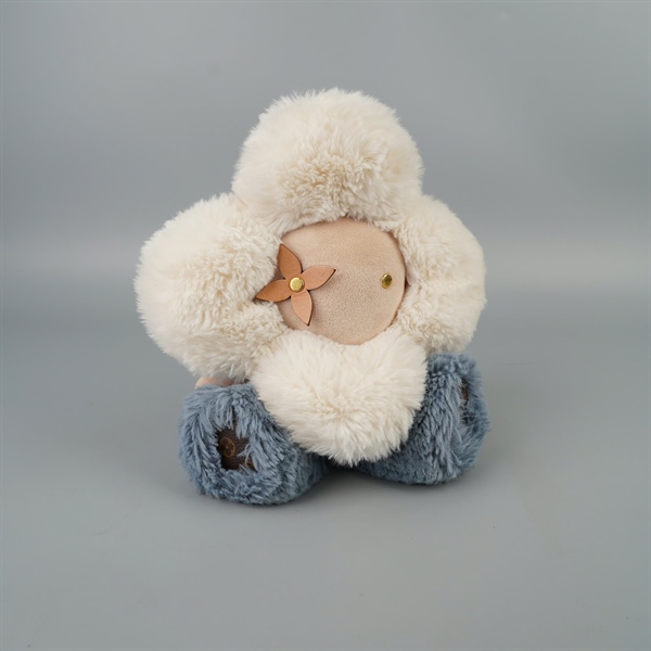 Gấu LV hình hoa trắng hồng xanh (BQ) KG+