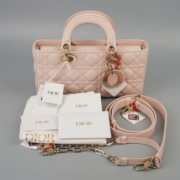 Túi Dior Joy 2 strap màu nude sz26 (BQ) KG+