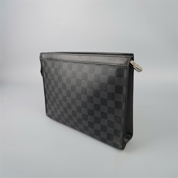 Túi LV clutch ô vuông đen sz26 (BQ) KG+