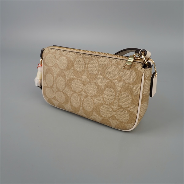 Túi Coach màu xám trắng (A-T) sz19 KG+