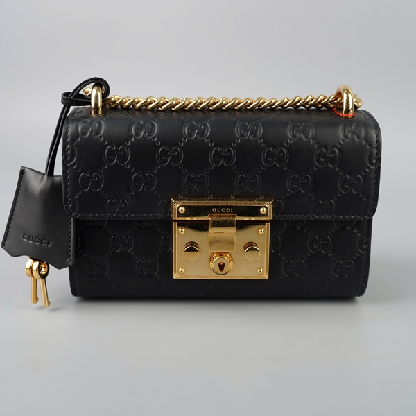 Túi GG Padlock đen kèm chìa sz20 (BQ) KG+
