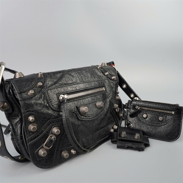 Túi Balenciaga Le Cagole đen kèm ví sz23 (BQ) KG+