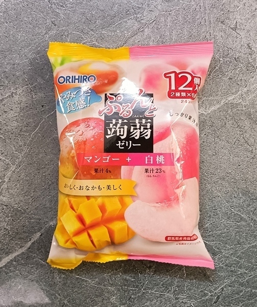 Thạch Orihiro mango peach 240g xoài đào オリヒロマンゴーピーチゼリー