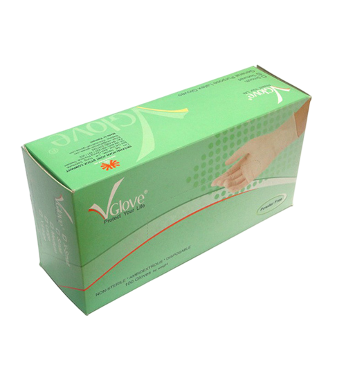 Găng Tay Y Tế Không Bột Size L Vglove Khải Hoàn (H/100C)