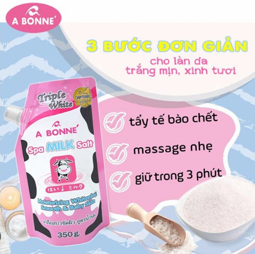 Muối Tắm Sữa Tẩy Tế Bào Chết A Bonné Spa Milk Salt