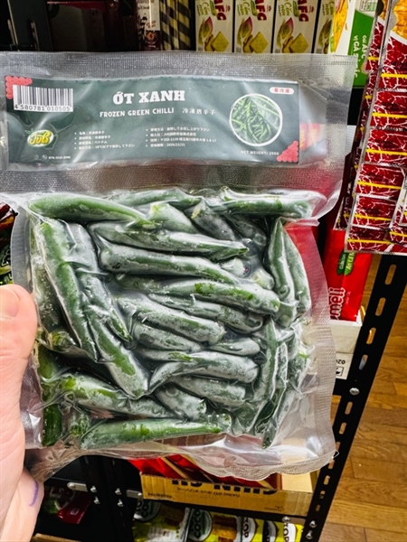 ỚT XANH ĐÔNG LẠNH 200g/冷凍青い唐辛子