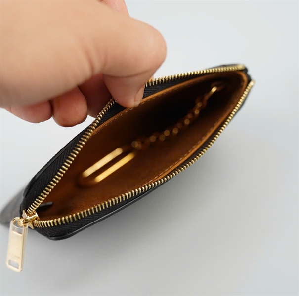 Ví Celine khóa zip màu nâu (U.IE.0232) (A-T) KG+