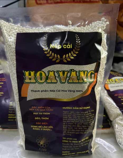 Nếp Cái Hoa Vàng Quê Việt 1Kg