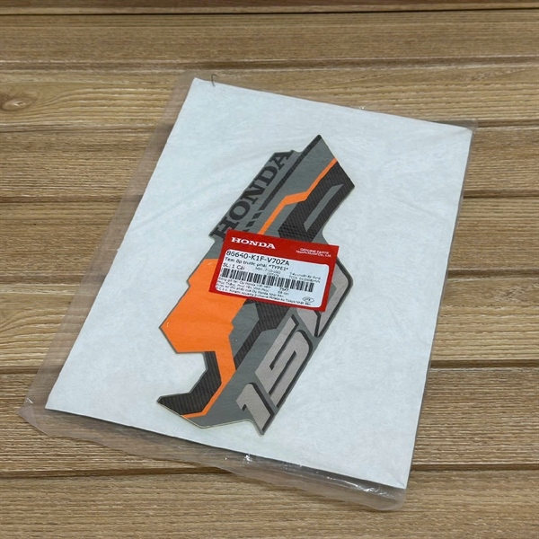 Tem cánh gà AB 21 ( chử 150 Bạc ) Xanh Xi Măng NHC60P Phải ( Xe AB 150 Xanh Xám Đen ) bản giới hạn