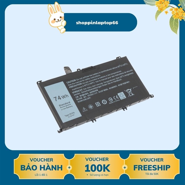 Pin Laptop Dell Gaming 5576 5577 7566 7567 Type 357F9 (pin thay cell)