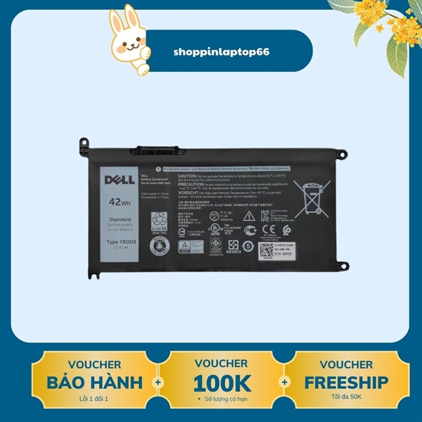 Pin Laptop Dell Latitude 3310 (2-in1) Type YRDD6 (pin thay cell)