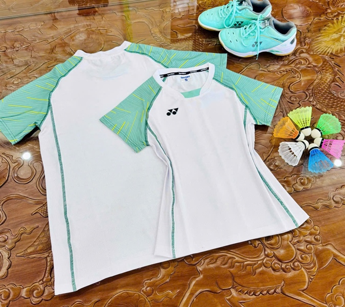 ÁO DD NỮ XANH TRẮNG