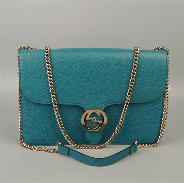 Túi GG xanh (493492) sz28 +