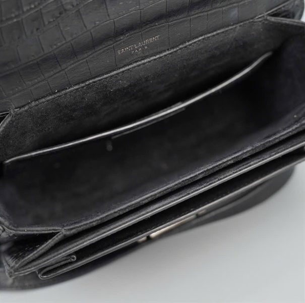 Túi YSL đen da trăn sz22 KG+