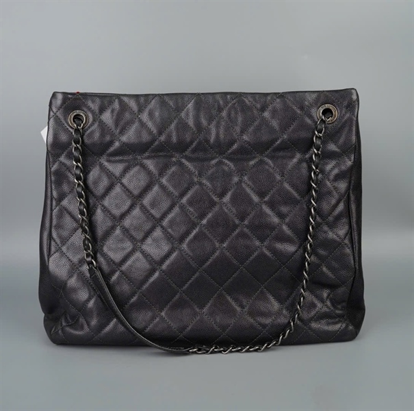 Túi Chanel Tote đen dây xích (17315437) sz34 KG+