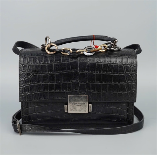 Túi YSL đen da trăn sz22 KG+