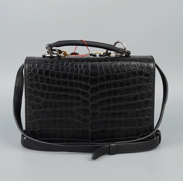 Túi YSL đen da trăn sz22 KG+