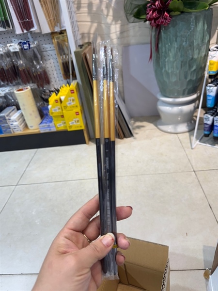 Cọ vẽ sunway B601 đầu lưỡi mèo lông chồn số 0