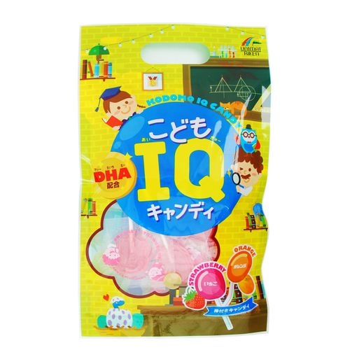 Kẹo mút IQ Unimat Riken bổ sung DHA vị dâu cam 70g
