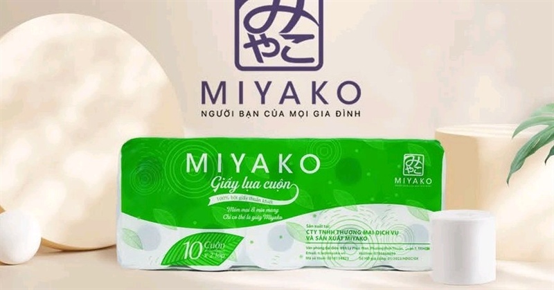 Giấy vệ sinh Miyako10 cuộn 120gr