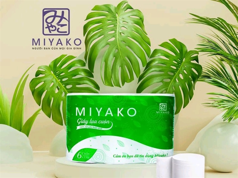 Giấy vệ sinh Miyako cuộn 150gr không lõi