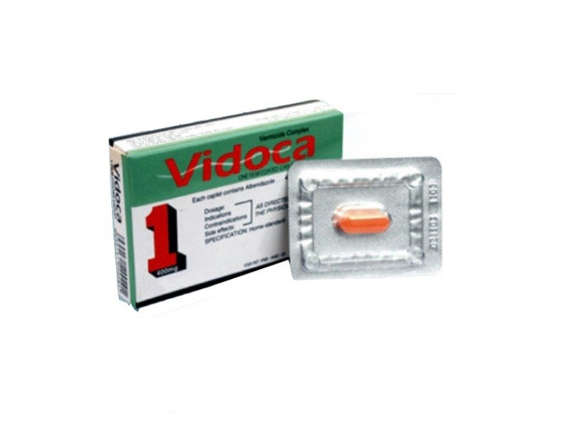 Vidoca albendazol 400mg xanh thanh hóa (H/1v)