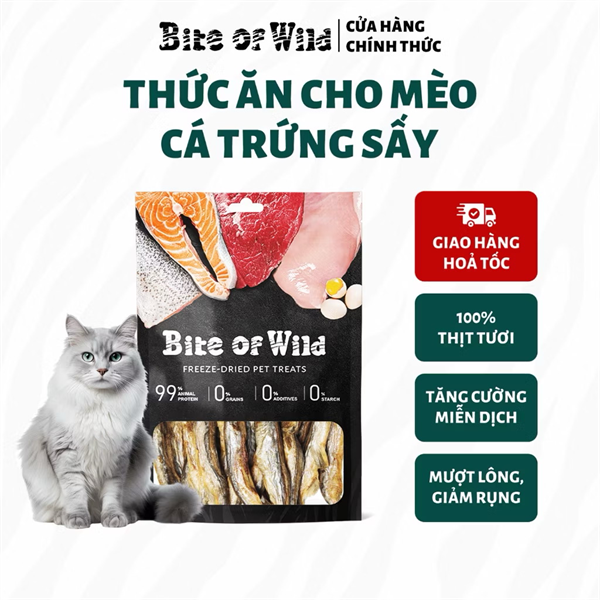 Cá Trứng Sấy Bite Of Wild 40g