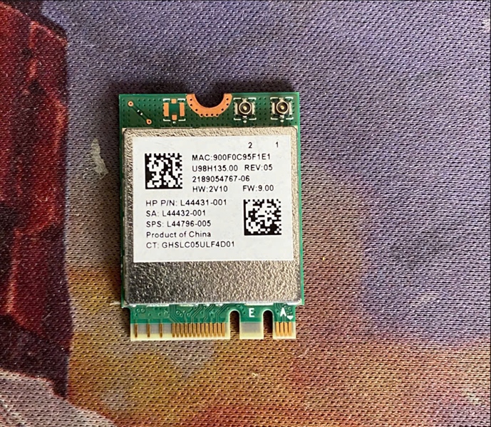 Card wifi không dây Realtek RTL8822CE băng tần kép - Wifi AC and Bt 5.1 (M.2/NGFF/2230 - PCIe) L44431-001