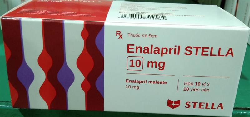 Enalapril Stella 10mg (Hộp 10 vỉ x 10 viên) - VN