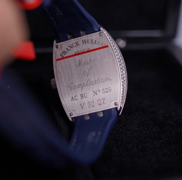 Đồng hồ Franck Muller V32 (32x46mm) dây xanh có giấy kiểm định (ACBUNo529) +