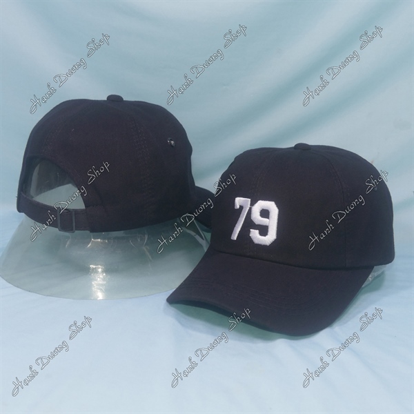 Nón kết thêu chữ số, thêu số 79 phía sau có khóa tăng giảm size đầu