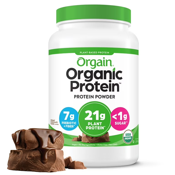 Bột Orgain Organic Plant-based Protein chocolate <1g sugar 1.2kg