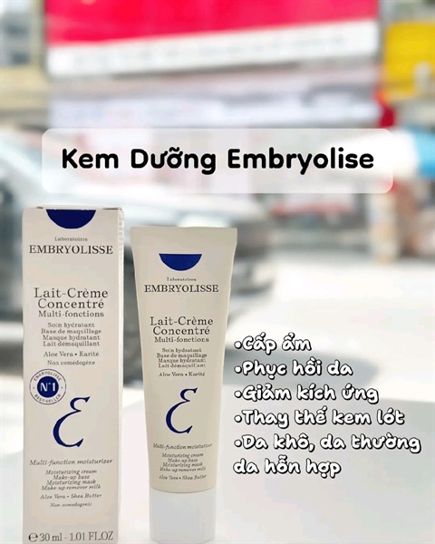Sữa dưỡng ẩm Embryolisse Lait-Crème Concentré siêu phục hồi da 30ml
