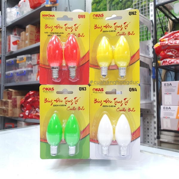 Bóng đèn thờ QN2 (màu vàng)