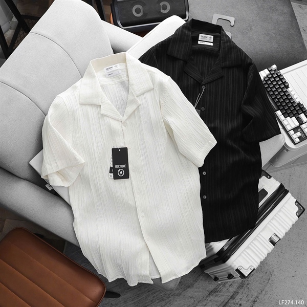 Áo Sơ Mi tay ngắn Cotton Đũy SM525